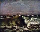 Gustave Courbet Canvas Paintings - The wave
